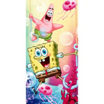 SpongeBob Svampbob Fyrkant & Patrik Stjärna Handduk Badlakan 140x70cm Multifärg One Size