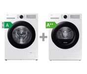 Samsung Ww80cgc04cahee & Dv80cgc0b0ahee Tvättmaskiner Och Torktumlare Paket