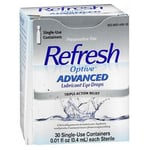 Refresh Optive Advanced Lubricant Eye Drops Sensitive Count of 30 By refresh