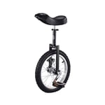 Kids, Adults The Trainer Unicycle, Height Adjustable Skidproof Mountain Tire Balance Cycling Exercise Bike Bike Balance Exercise Fun,Black-20Inch