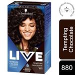 Schwarzkopf Live Intense Colour Permanent Hair Dye, 880 Tempting Chocolate