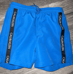 Boys Calvin Klein Swimwear Blue Swim Shorts Age 8-10 New Tags