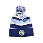 Manchester City FC Bronx Bobble Knitted Hat One Size Blå/Vit Blue/White One Size