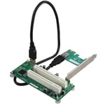 Desktop Pci-express Pci-e till Pci Adapter-kort Pcie Dubbel Pci-plats