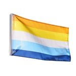 AroAce-fasadflagga ersättnings flagga 40 x 60 cm