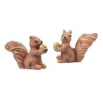 Creativ Polyresin Figur Ekorrar - 25 mm 2 st