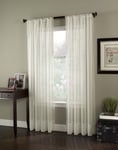 Curtainworks Soho Voile Sheer Panneau de Rideau, Oyster, 59 by 95 inches