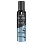 Schwarzkopf - Mousse Coiffante - Volume Expert - Effet Anti-Cheveux Plats - Formule à la Vitamine B5 - Fixation Très Forte - Tenue 48H - 250 ml