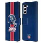 Head Case Designs Officially Licensed NFL Helmet New York Giants Logo Leather Book Wallet Case Cover Compatible With Samsung Galaxy S21+ 5G