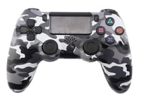 PS4 Controller, Bluetooth Wireless PS4 Controllers Gamepad Joystick Controller for PlayStation 4 with Dual Vibration Motor and LED Light Bar - Camouflage gray