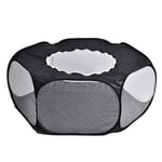 Crazywind Foldable Small Animals Playpen with Top Cover, Breathable Pet Dog Cat Cage Tent Outdoor Exercise Fence Puppy Guinea Pig Kennel Cage