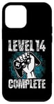 Coque pour iPhone 12 mini Level 14 Complete Cadeau d'anniversaire 14 ans Gamer