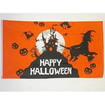 AZ FLAG - Drapeau Halloween Orange - 90x60 cm - Drapeau Happy Halloween 100% Polyester avec Oeillets Métalliques Intégrés - Pavillon 50g