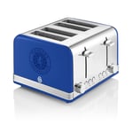 Swan Rangers Toaster 4 Slice Retro ST19020RANN 1600W Defrost/Reheat/Cancel