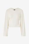 Gina Tricot - Topp Wide Sleeve Top - Vit