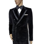 BNWT Dolce & Gabbana Mainline Mens Velvet 3 Piece Tuxedo Suit 38R W32 RRP £2250