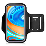 KP TECHNOLOGY Xiaomi Redmi Note 9 Pro/Redmi Note 9S Armband - Case for Running, Biking, Hiking, Canoeing, Walking, Horseback Riding and other Sports for Xiaomi Redmi Note 9 Pro/Redmi Note 9S (BLACK)
