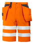 ProJob 6503 Shorts Kl 2/1 Oransje/Svart C62