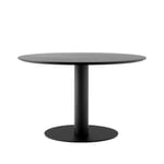 &Tradition In Between SK12 dining table Black lacquered oak. matte black metal stand