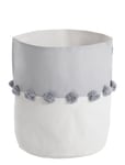 Toddlekind Pom Pom Basket Large - St Grå