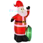 Självuppblåsbar Jultomte LED Dekoration 240 cm