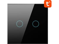 Zigbee Avatto Lzts02-Eu-B2 Touch Switch Dual Neutral Tuya (Svart)