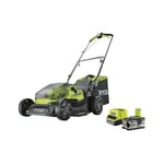 Ryobi - Tondeuse 18V LithiumPlus Brushless coupe 37cm - 1 batterie 5,0 Ah - 1 chargeur rapide - RY18LMX37A-150
