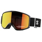 Salomon Aksium 20 S Unisex Goggles Ski Snowboarding, Great fit and comfort, Durability, and Superior eye protection, Black, One Size