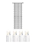 [2] Utvidelse System LED - Lysgardin 100x400 cm, (x204), Hvit kabel, Kaldhvit