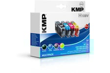 KMP MULTIPACK H108V - 4-pack - svart, gul, cyan, magenta - kompatibel - bläckpatron (alternativ för: HP 364, HP CB316EE, HP CB318EE, HP CB319EE, HP CB320EE)