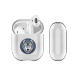 Head Case Designs Officially Licensed Anne Stokes Lunar Wolf Fantasy Designs Clear Hard Crystal Cover Compatible With Apple AirPods 1 1st Gen / 2 2nd Gen Charging Case