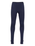 Longjohns Merino Wool Solid Outerwear Base Layers Baselayer Bottoms Blue Lindex