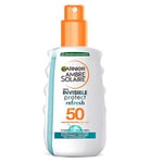 Garnier Ambre Solaire Invisible Protect Refresh Sun Protection Spray SPF50 200ml
