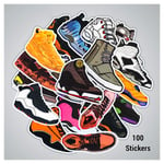 Trainers Sneakers Stickers Decals Water Resistant For Laptops, Phones, Phone Case, Consoles, Walls, Luggage Case, Books Nike Air Max Vans (100 Stickers)