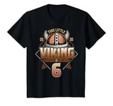 Youth This Brave Little Viking Is 6 - Cool Viking 6th Birthday T-Shirt