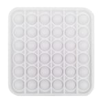 Stuff Certified® Pop It - Fidget Anti Stress Leksak Bubbla Leksak Silikon Kvadrat Vit