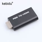 Kebidu Pour PS2 vers HDMI avec USB 3.5mm audio vidéo Convertisseur PS2 Lecteur à HDMI adaptateur Pour support HDTV 480i 576i 480 p