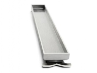Unidrain HighLine Kassett - Linje i rostfritt stål: L900mm H 10mm för golvavlopp