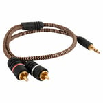 Proson Arctic 3.5mm - 2RCA ljudkabel, 0.5 meter