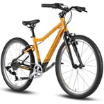 PROMETHEUS BICYCLES PRO®-barnesykkel 24 tommer svart matt Orange SUNSET