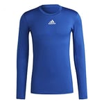 adidas Techfit Warm Long-Sleeve Top T-Shirt Mens, Team Royal Blue, 2XL
