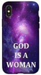 iPhone X/XS God Is A Woman Women Are Powerful Galaxy Pattern Song Lyrics Case