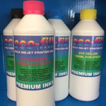 4 Litre ECOFILL Print Refill Ink Fits Epson Workforce WF 2010 W 2510 WF 2520 NF