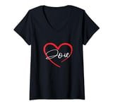Womens Joie I Heart Joie I Love Joie Personalized V-Neck T-Shirt