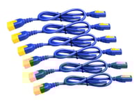 Apc Ap8000 - Strömkabel - Power Iec 60320 C13 Till Iec 60320 C14 - 10 A - 61 Cm - Blå - Världsomspännande - För P/N: Scl500rmi1uc, Scl500rmi1unc, Smt3000i-Ar, Smt3000r2i-Ar, Smtl750rmi2uc, Srt1500rmxli