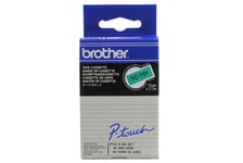 Brother P-Touch 500 Series Brother Labeltape TC701 12mm gn/sort TC-701 (Kan sendes i brev) 50142200