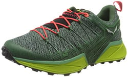 Salewa WS Dropline Chaussures de Trail, Feld Green/Fluo Coral, 40 EU