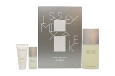 ISSEY MIYAKE L'EAU D'ISSEY POUR HOMME GIFT SET 125ML EDT + 50ML S/G + 15ML EDT
