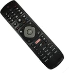 Remplacement Telecommande Universelle Philips pour Philips Smart TV 4K UHD HDR TV avec Netflix
