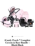 iCandy Peach 7 Complete Cocoon & Base Bundle - Blush/Black
